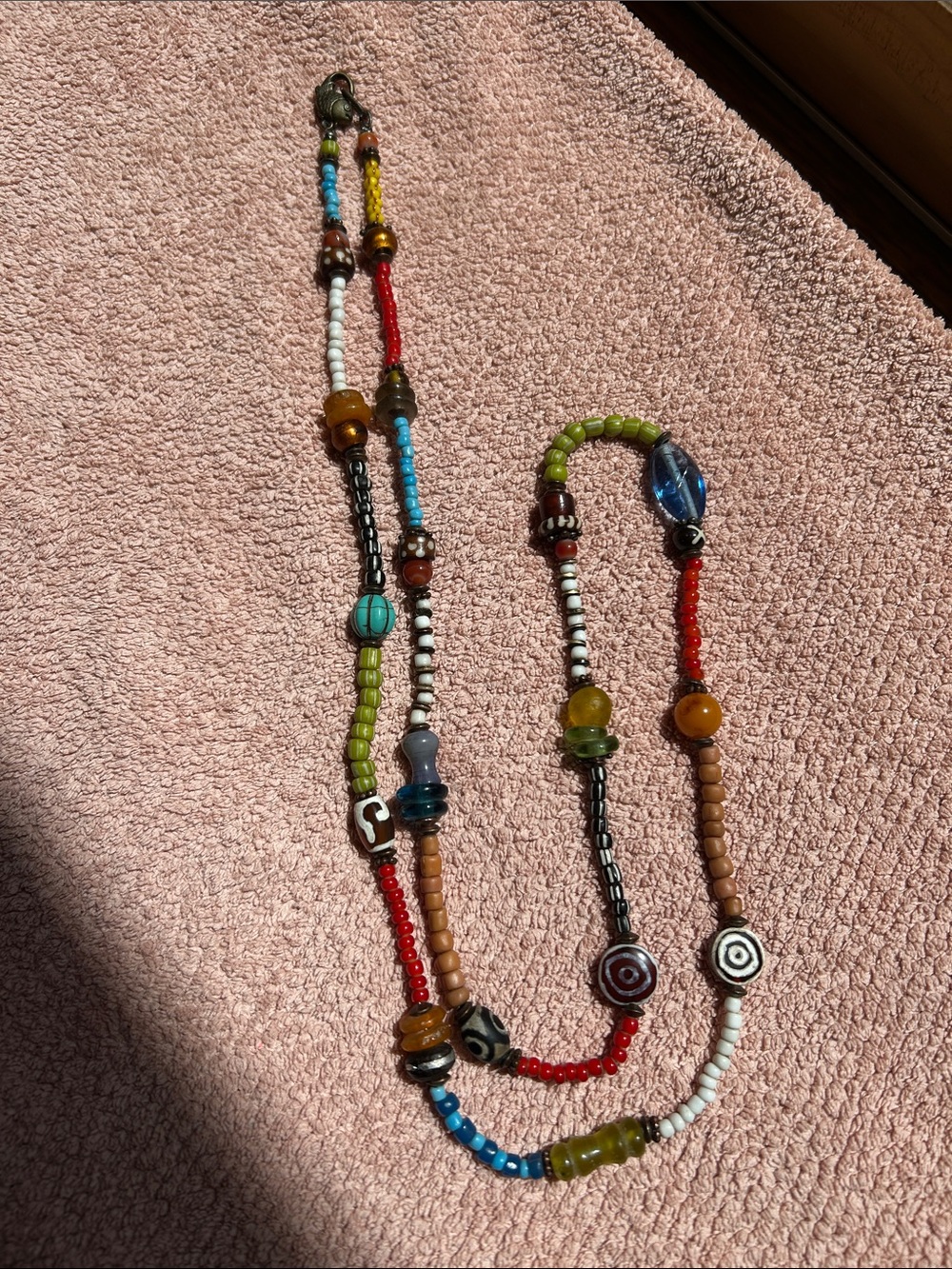 Multicolor Boho Glass Beaded Necklace